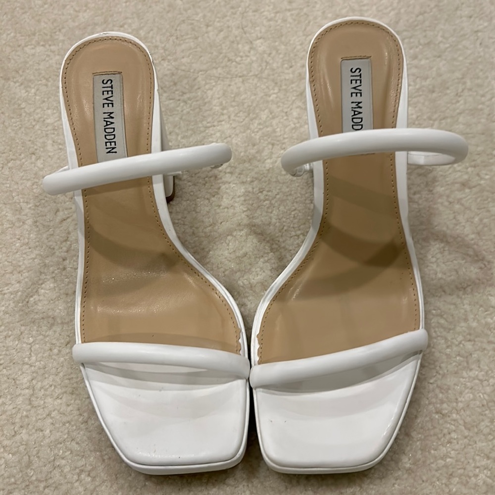STEVE MADDEN POLY WHITE SHOES